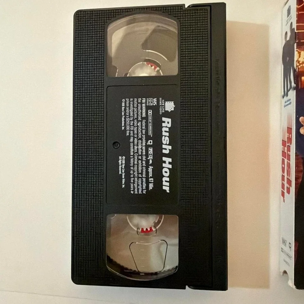 Y2K‎ retro Sports Comedy 1990 VHS Rush Hour , 1998 & Jerry Maguire VHS Tape